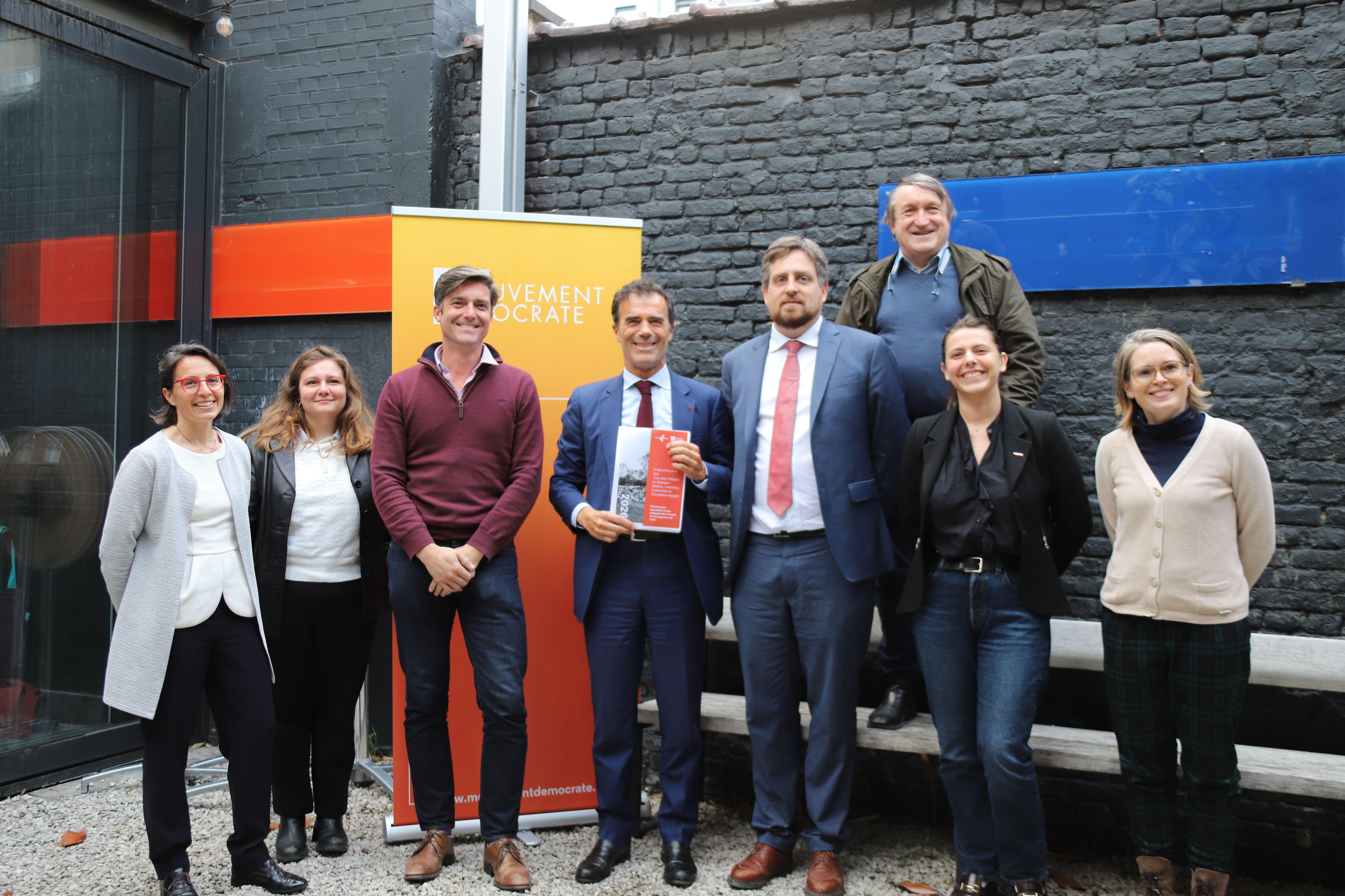 Rencontre avec Sandro Gozi, député européen MoDem, lors de la campagne des élections consulaires 2026 à Bruxelles
